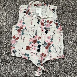 *NWT* H&M Girl’s Size 12-13Y Tie-Hem Tank